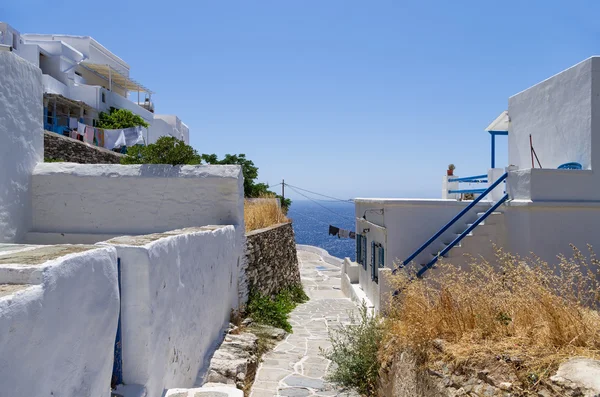 Ulica w Sifnos island, Cyklady, Grecja — Zdjęcie stockowe