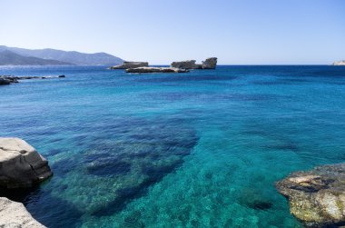 Amazing sea in Kimolos island, Cyclades, Greece clipart