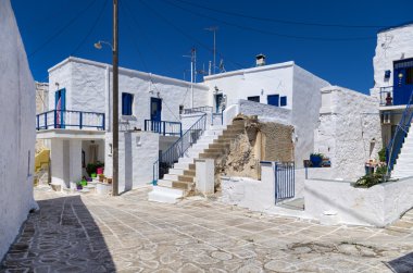 Street in Kimolos island, Cyclades, Greece clipart