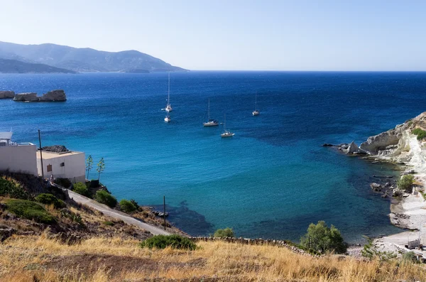 View to the sea in Kimolos island, Cyclades, Greece — Stock Fotó