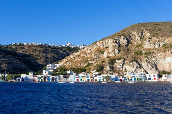 Klima village in Milos island, Cyclades, Grecia — Fotografia de Stock