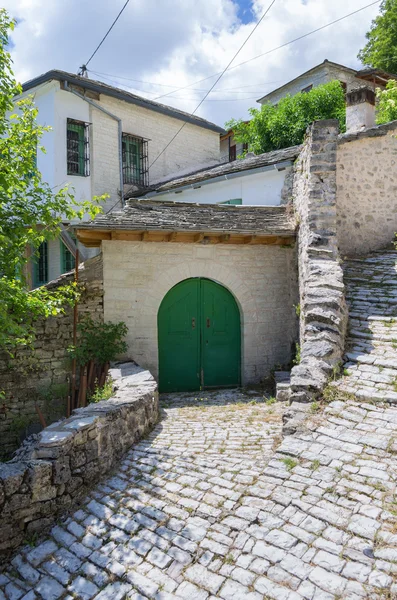 Sokak Syrrako Köyü, Epirus, Yunanistan — Stok fotoğraf