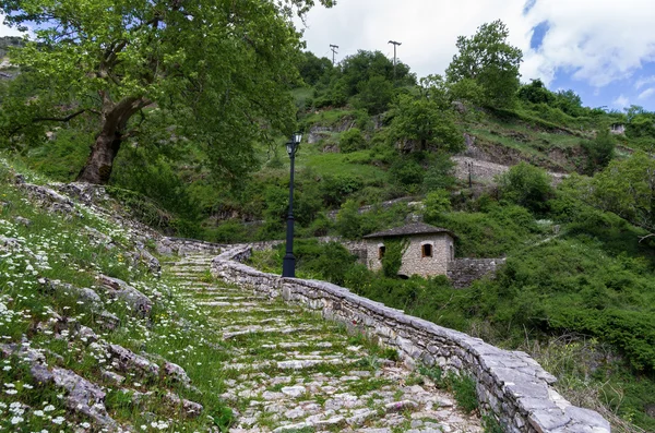 Landskap i Syrrako village, Epirus, Grekland — Stockfoto