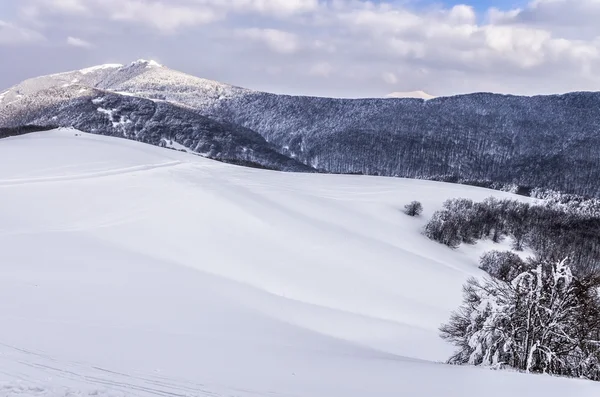 Paisagens montanhosas em Vigla, centro de esqui de Florina, Grécia — Fotografia de Stock