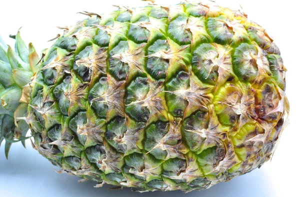 Makrofotografi Ananas Isolerad — Stockfoto