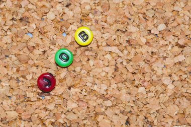 Renkli iş cork