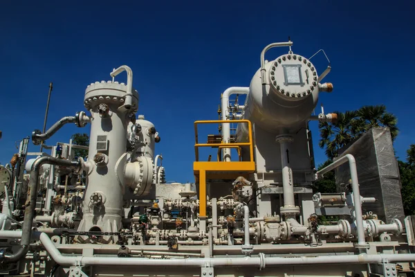 Refinería Industria Tanque Producción Petróleo Tubería —  Fotos de Stock