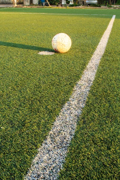 Fotbalové pole zelená — Stock fotografie