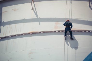 Erkek işçi halat erişimi Kalınlık kabuk depolama sanayii denetimi