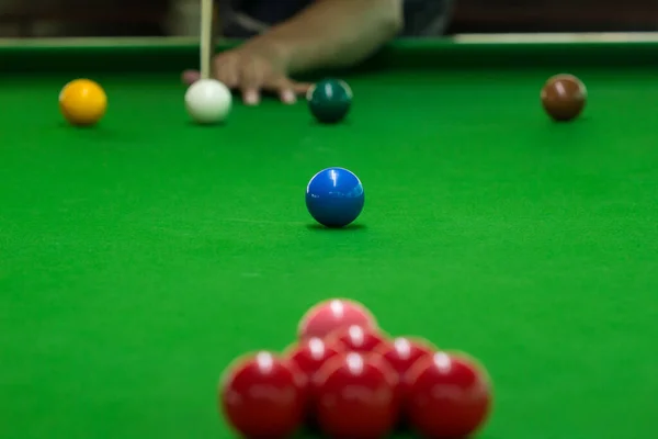 Ball Snooker Player Man Play Snooker — Stock Photo, Image