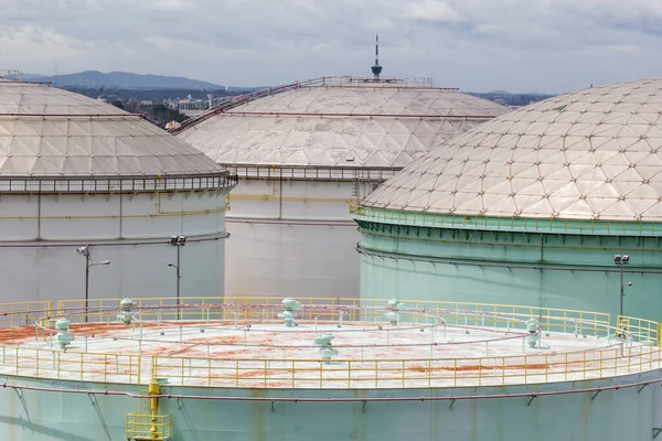 Chemical industry with fuel storage tank dome cladding Insulation.