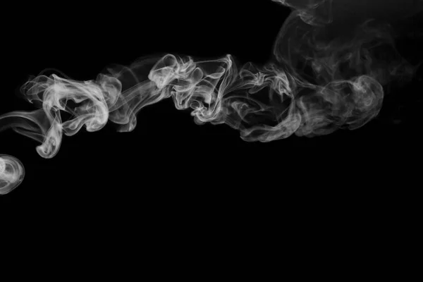 Isolated Smoke Abstract Powder Water Spray Black Background — Stock Photo, Image