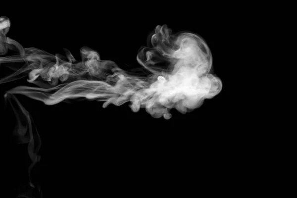 Απομονωμένος Καπνός Αφηρημένη Σκόνη Ψεκασμός Νερού Μαύρο Φόντο — Φωτογραφία Αρχείου