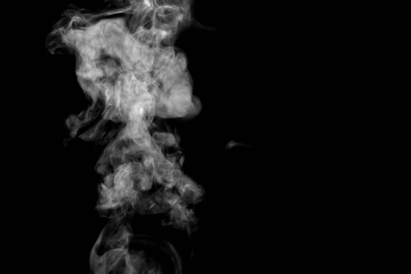 Geïsoleerde Rook Abstract Poeder Waterspray Zwarte Achtergrond — Stockfoto