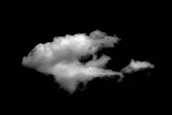 Nuvem Macia Texturizada Abstrato Isolado Sobre Fundo Preto Fora Foco — Fotografia de Stock