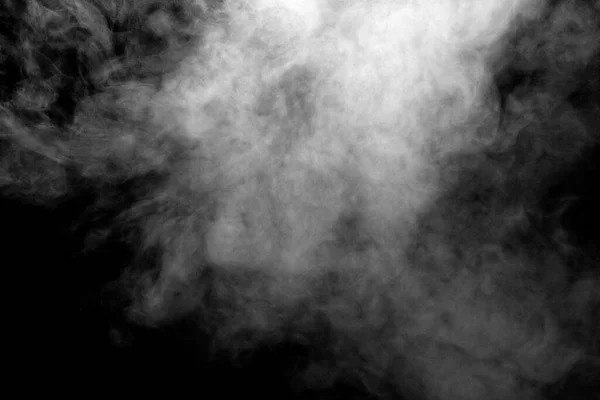 Изолированный Дым Абстрактный Порошок Спрей Воды Черном Фоне — стоковое фото