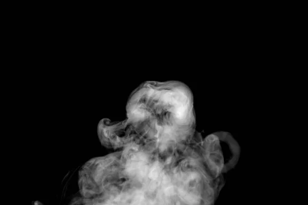 circle smoke, abstract powder, water spray. isolated on black background.