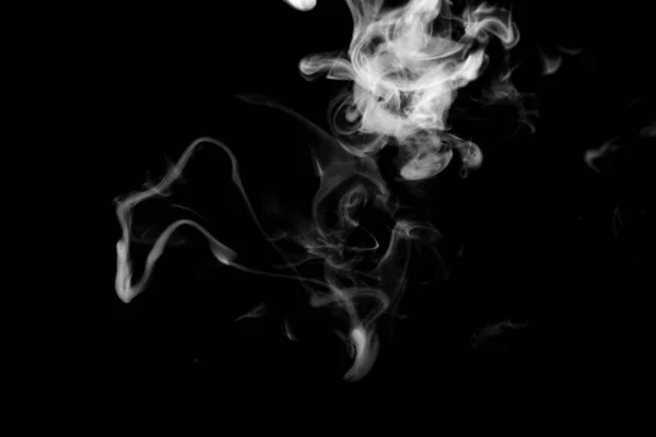 Circle Smoke Abstract Powder Water Spray Isolated Black Background — Stock Photo, Image