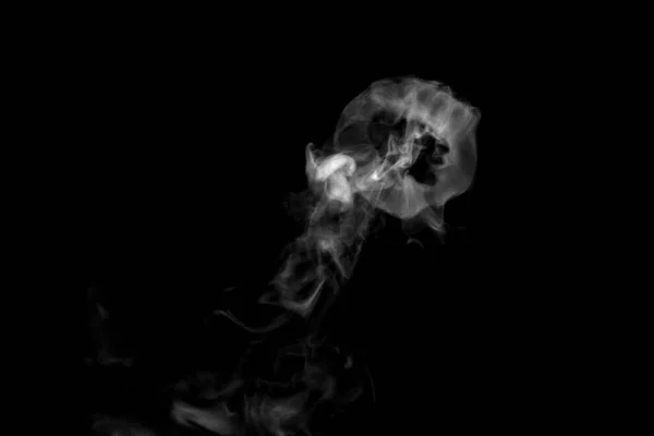 Круг Дыма Абстрактный Порошок Спрей Воды Изолированные Черном Фоне — стоковое фото