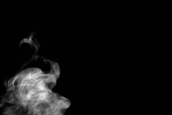 Fumaça Isolada Abstrato Spray Água Sobre Fundo Preto — Fotografia de Stock