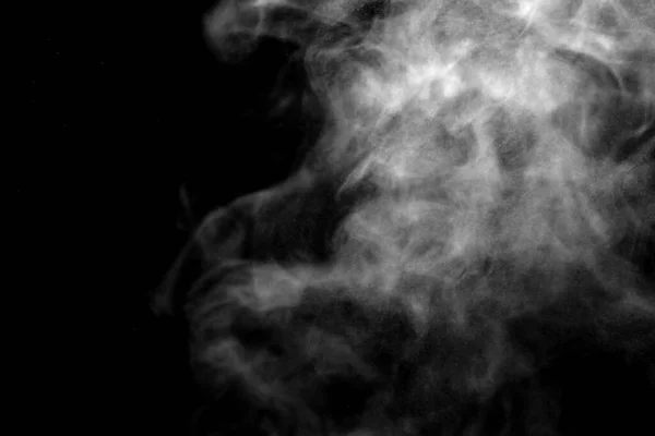Fumaça Isolada Abstrato Spray Água Sobre Fundo Preto — Fotografia de Stock