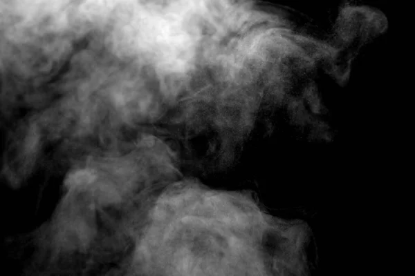 Isolated Smoke Abstract Powder Water Spray Black Background — Stock Photo, Image