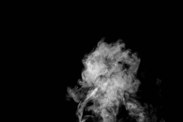 Fumée Isolée Poudre Abstraite Jet Eau Sur Fond Noir — Photo
