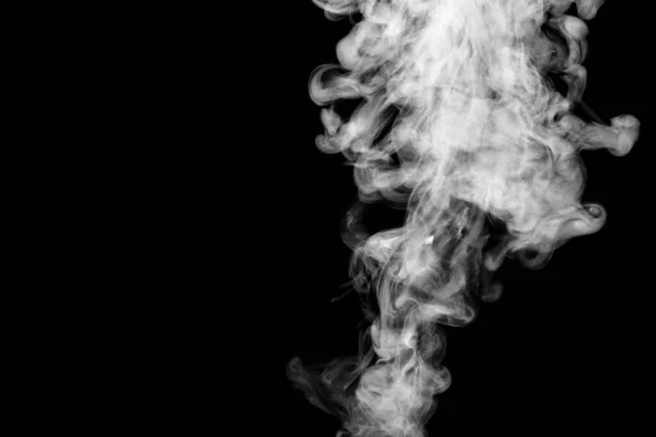 Isolierter Rauch Abstraktes Pulver Wasserspray Auf Schwarzem Hintergrund — Stockfoto
