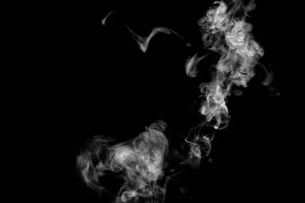 White Smoke Isolated Abstract Powder Water Spray Black Background — Stock Photo, Image