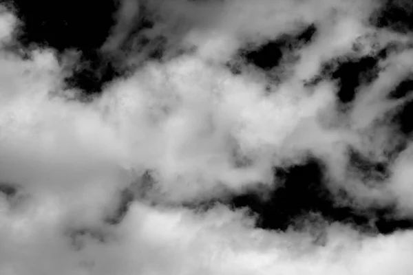 Nube Blanca Textura Esponjosa Abstracta Aislada Sobre Fondo Negro —  Fotos de Stock