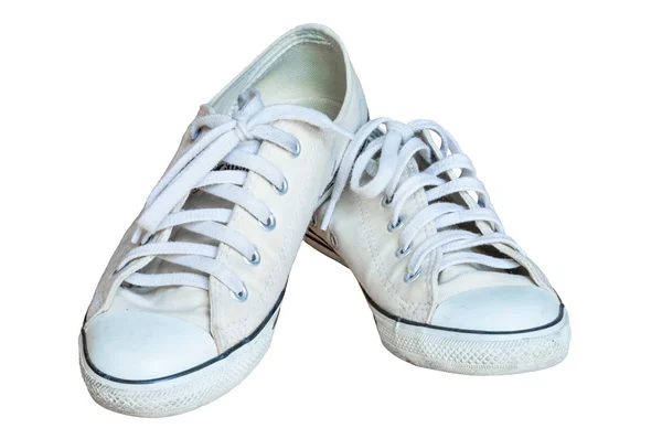 White sneaker isolated on white background — Stock Photo, Image