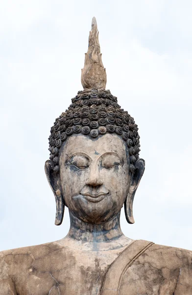 Крупный План Древние Статуи Будды Историческом Парке Сукхотай Таиланд Государственная — стоковое фото