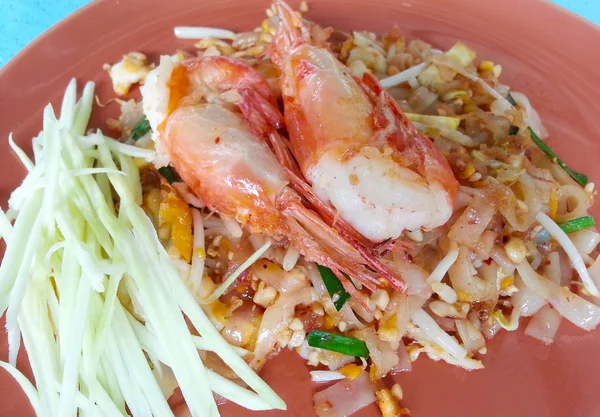 Pad Thai Stir Fried Rice Noodle Shrimp Thai Style Fried — Stock Photo, Image