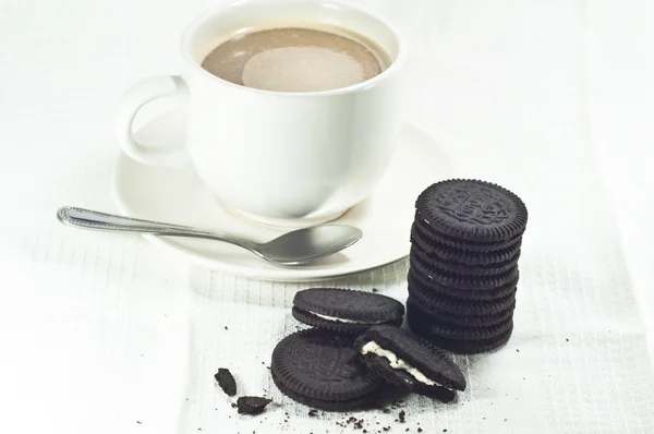 kahve kremalı ve çikolatalı kurabiye