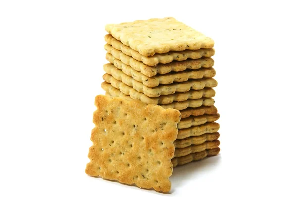 Gemüsecracker auf weißem Hintergrund — Stockfoto