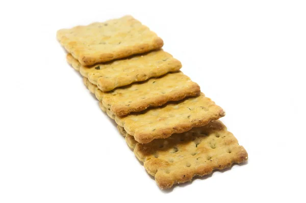 Gemüsecracker auf weißem Hintergrund — Stockfoto