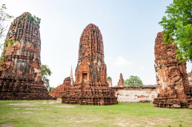 WAT Mahathat, Budist tapınağı içinde şehir, Ayutthaya tarihsel
