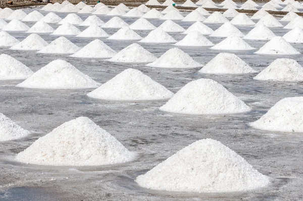 Fazenda de sal na Tailândia — Fotografia de Stock