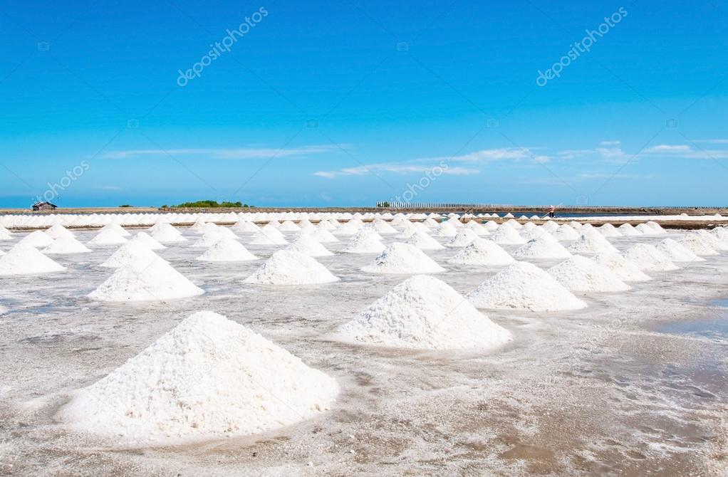 Salt farm in Thailand