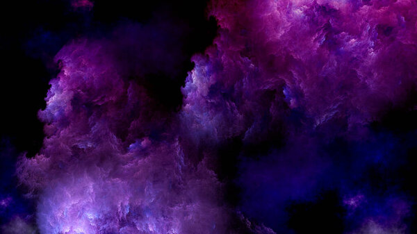 Абстрактный розовый и голубой красивый фон в виде облаков и фиалок и подходит для использования в проектах фантазии, творчества и дизайна.