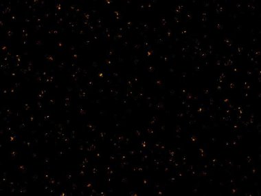 Altın Parıldayan Parçacıklar Arkaplanı. Siyah üzerine düşen soyut altın tozu.