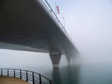 La Pepa olarak adlandırılan Puente de la Constitucion, Cadiz 'in başkenti Endülüs' teki siste. İspanya. Avrupa.