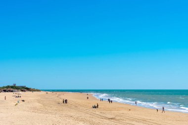 Chipiona beach in the province of Cadiz. Andalusia. Spain. Europe.