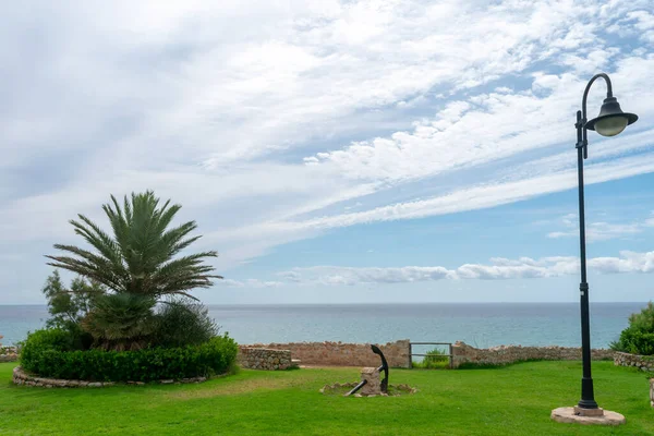 Torre del Moro 'daki bahçe ya da Cabo Cervera, Torrevieja, Alicante' deki Cabo Cervera. Valensiyalı Cemaati. İspanya. Avrupa. 15 Temmuz 2021