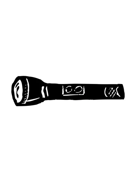 Vector illustration of a flashlight