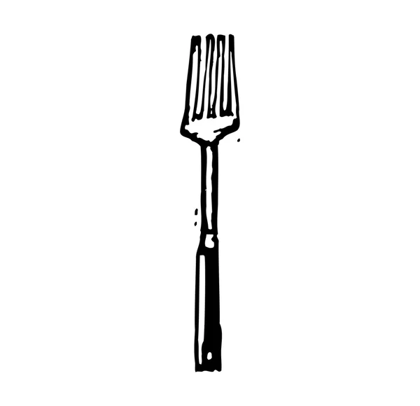 Vector illustration of a fork — Stock Vector