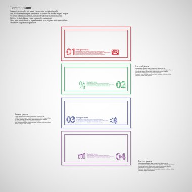 Infographic ile bar bölü dört renk bölümlerine Çift Kişilik özetliyor
