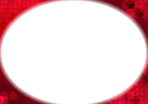 Roter abstrakter Hintergrund mit weißer Ellipse — Stockvektor