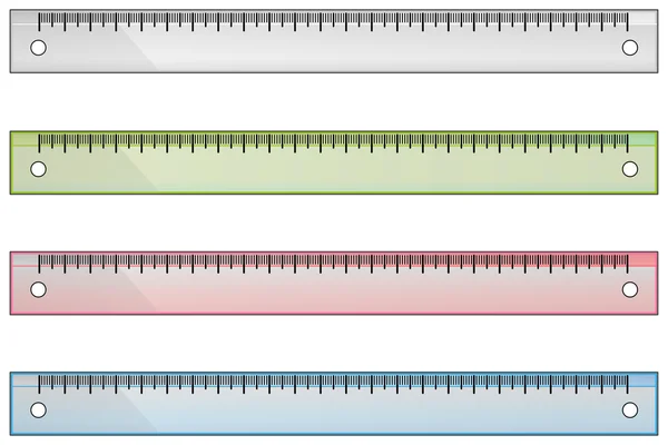 Set of rullers — Stock Vector