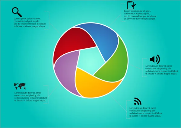 Circle infographic — Stock Vector